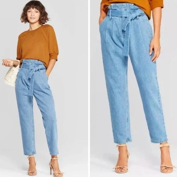 WHO WHAT WEAR Paperbag Jeans - Picture 1 of 6